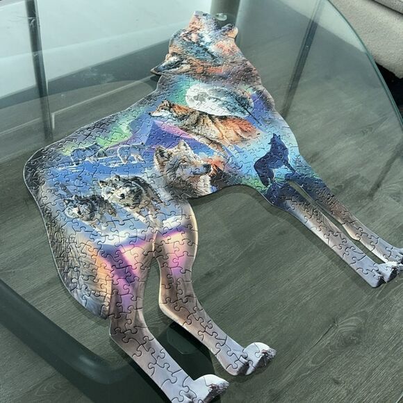 Howlin Wolves 🐺 🌕 Dreamy Wilderness Puzzle 🧩 350 Pieces FUN 🤩 brain 🧠 games! - Picture 10 of 17